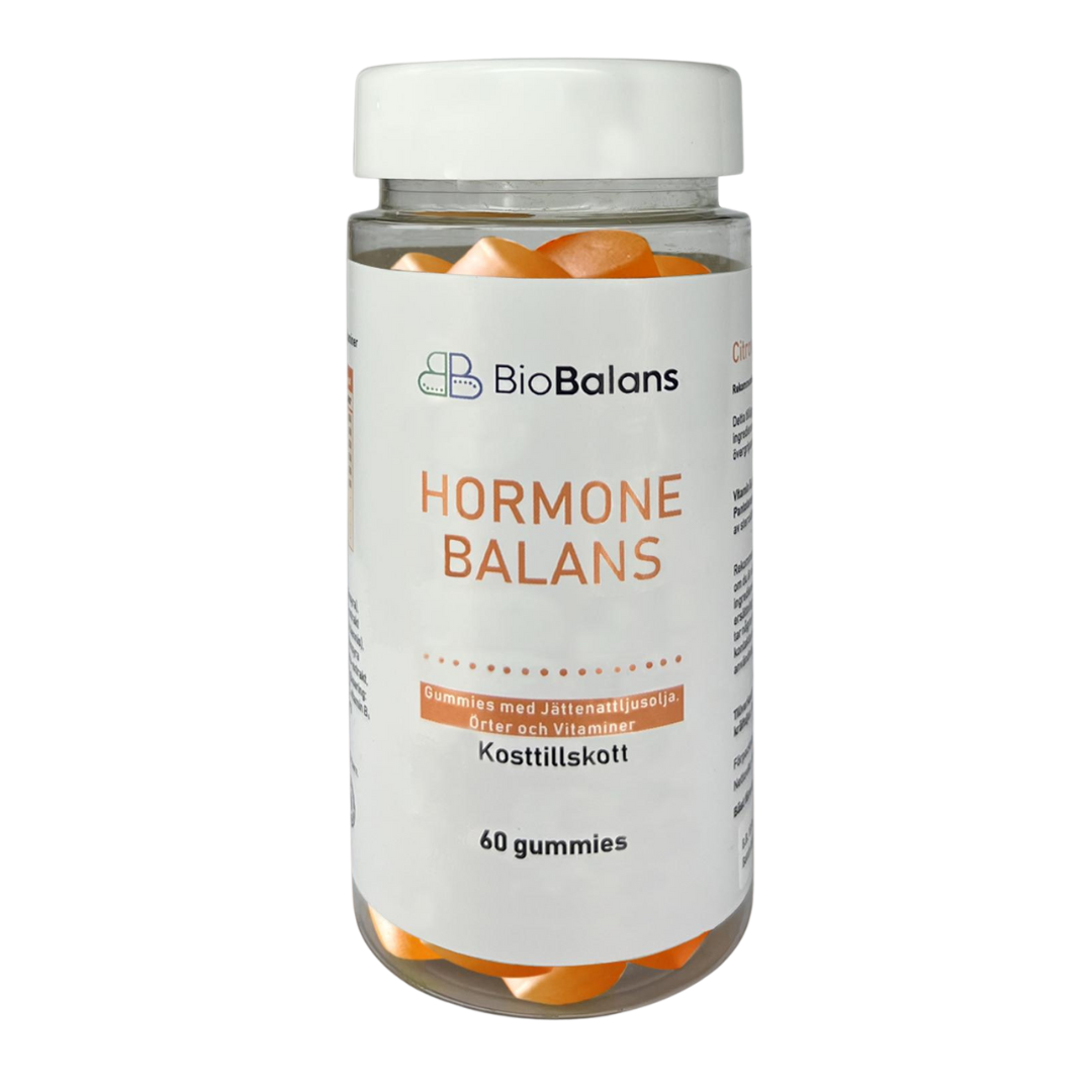 Flasche Hormonbalance-Gummibärchen, Gummibärchen mit Nachtkerzenöl,
Kräuter und Vitamine