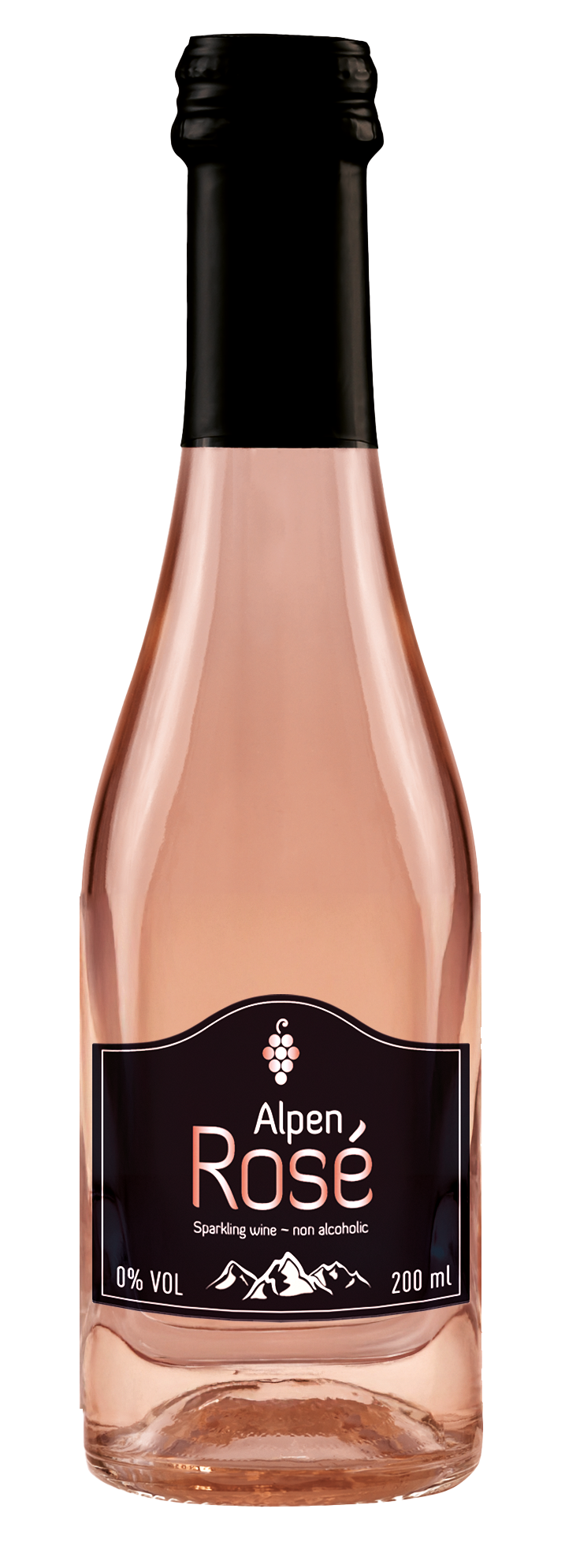 Flasche alkoholfreier Roséwein